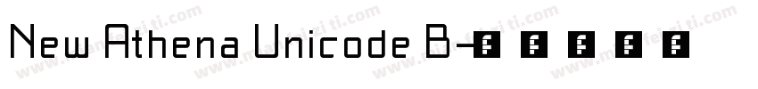 New Athena Unicode B字体转换